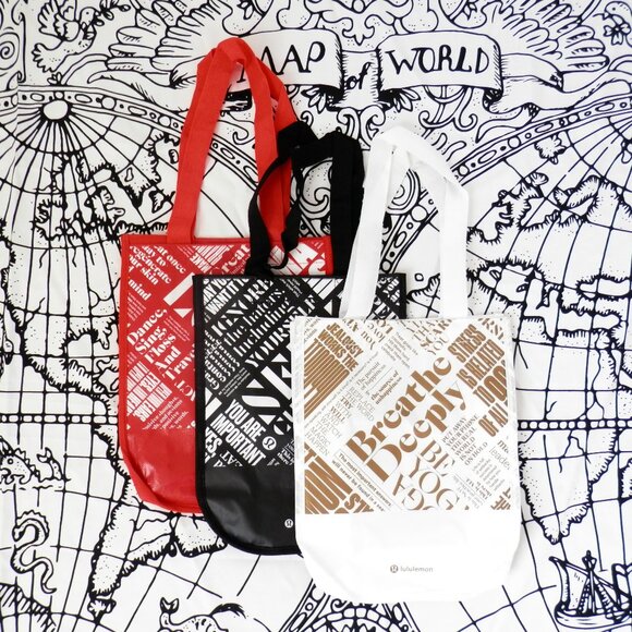 Lululemon || Reusable Bag Bundle - Picture 1 of 3